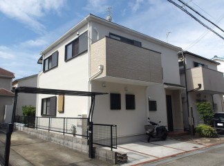 神戸市垂水区　K様邸　外壁塗装・屋根塗装工事サムネイル